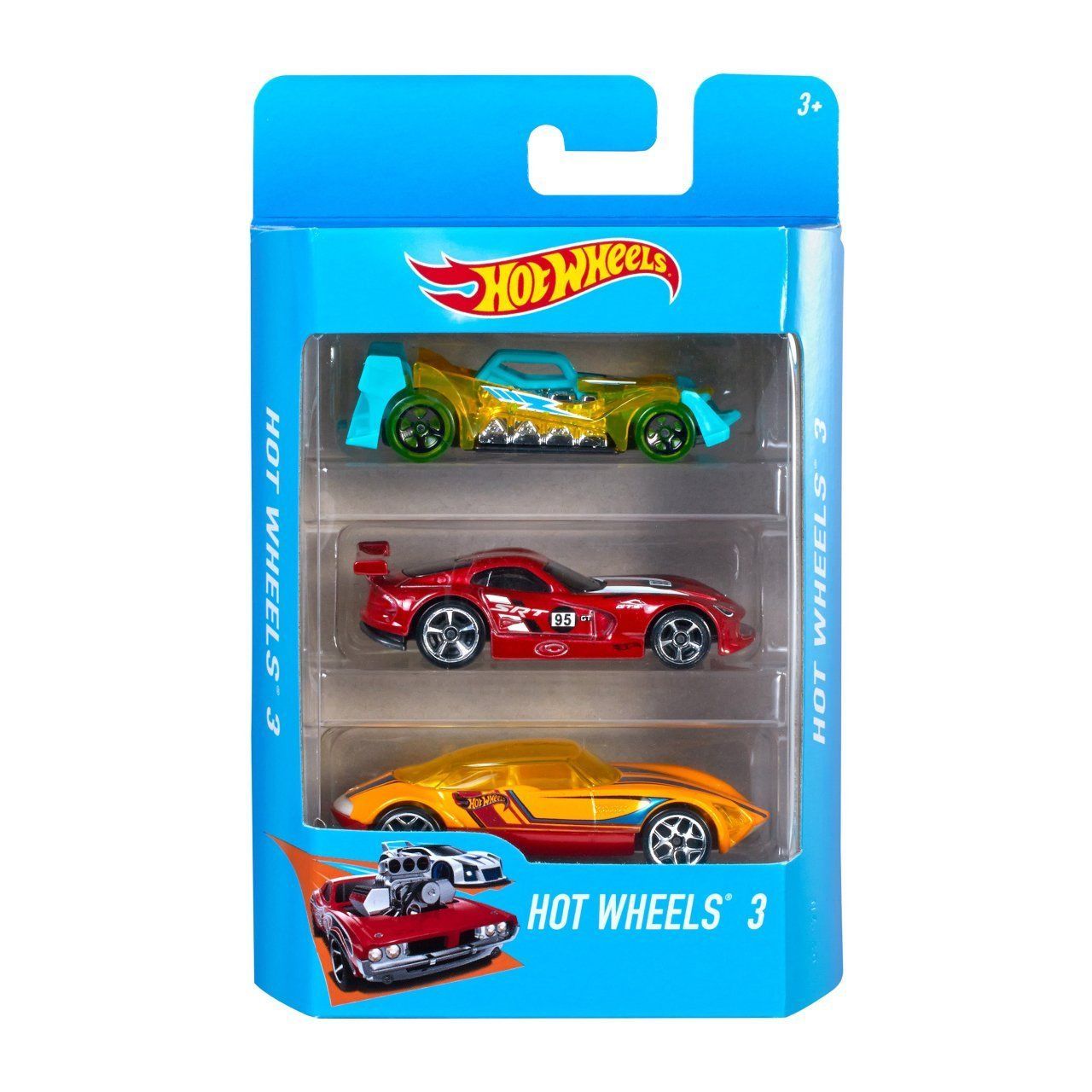 K5904 Hot Wheels 3'lü Araba Seti - 1 Adet Stokta Olan Gönderilir