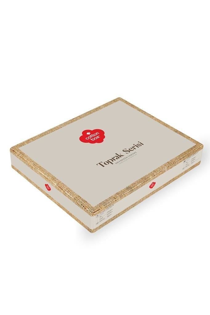 Cotton Box Toprak Çift Kişilik Nevresim Takımı Taron Vizon