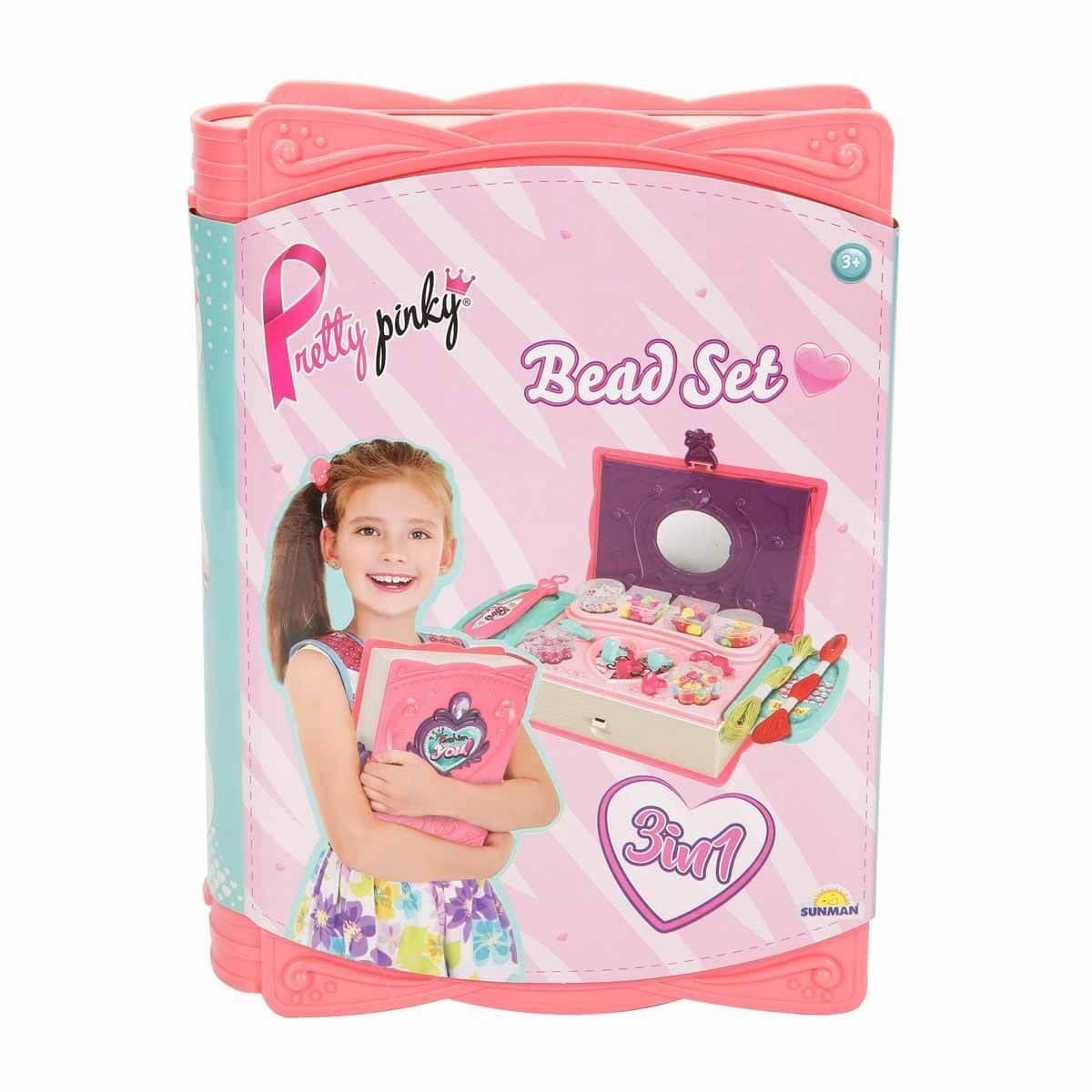 3662  Pretty Pinky 3'ü 1 Arada Boncuk Yapım Seti -Sunman