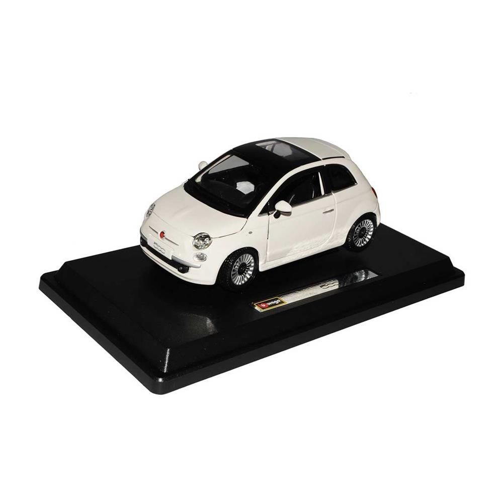 S00022106 BURAGO 1/24 FİAT 500 2007 BEYAZ -SUN