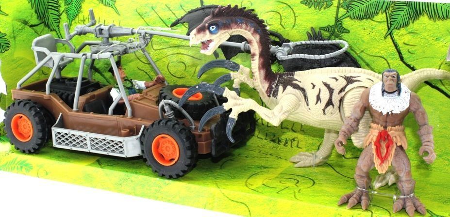 Dinozor Avcısı Buggyli  Oyun Seti