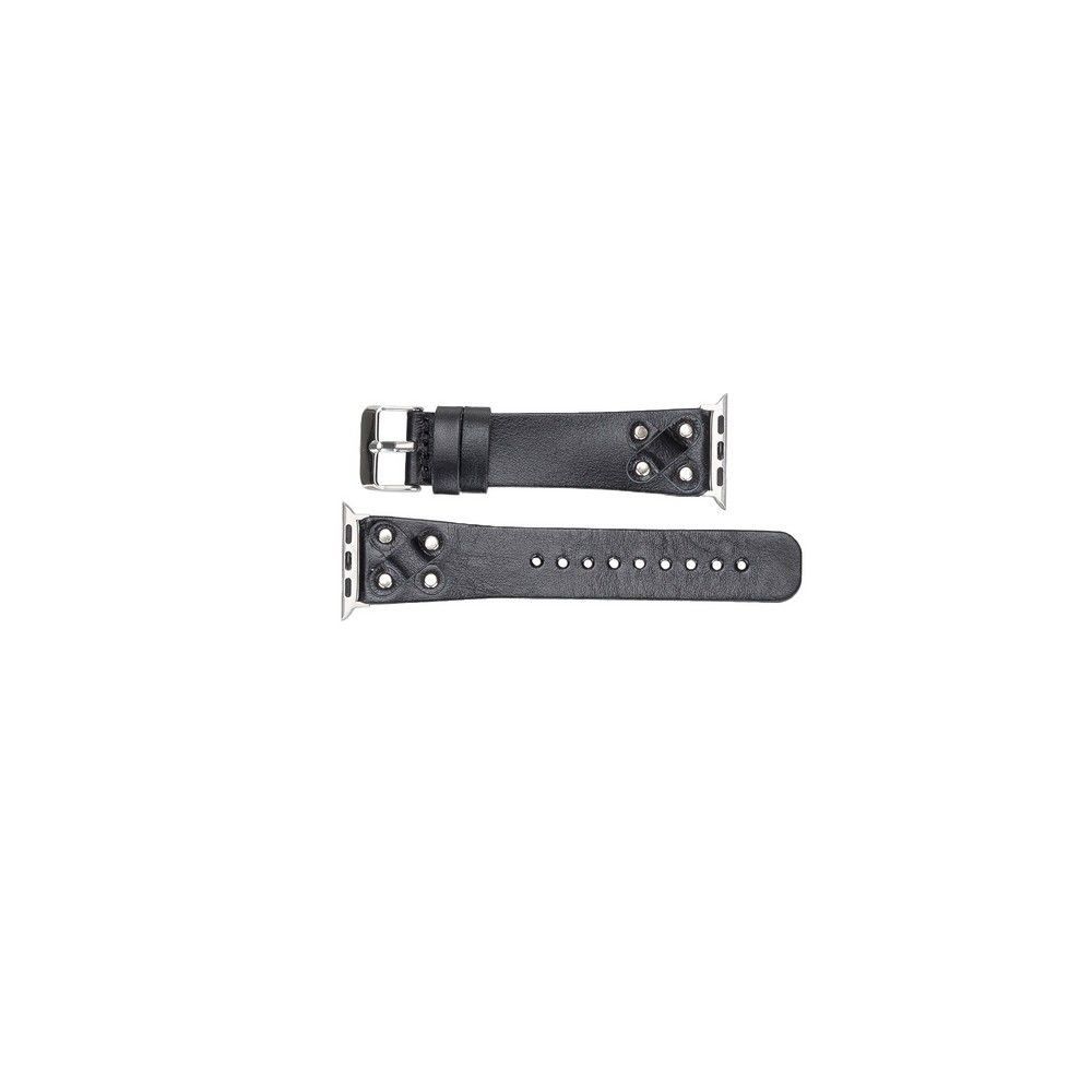 Apple Watch Uyumlu Deri Kordon Cross 42-44-45mm ST RST1