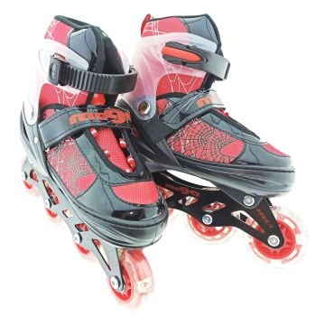 Mega Işıklı Kırmızı Örümcek Paten