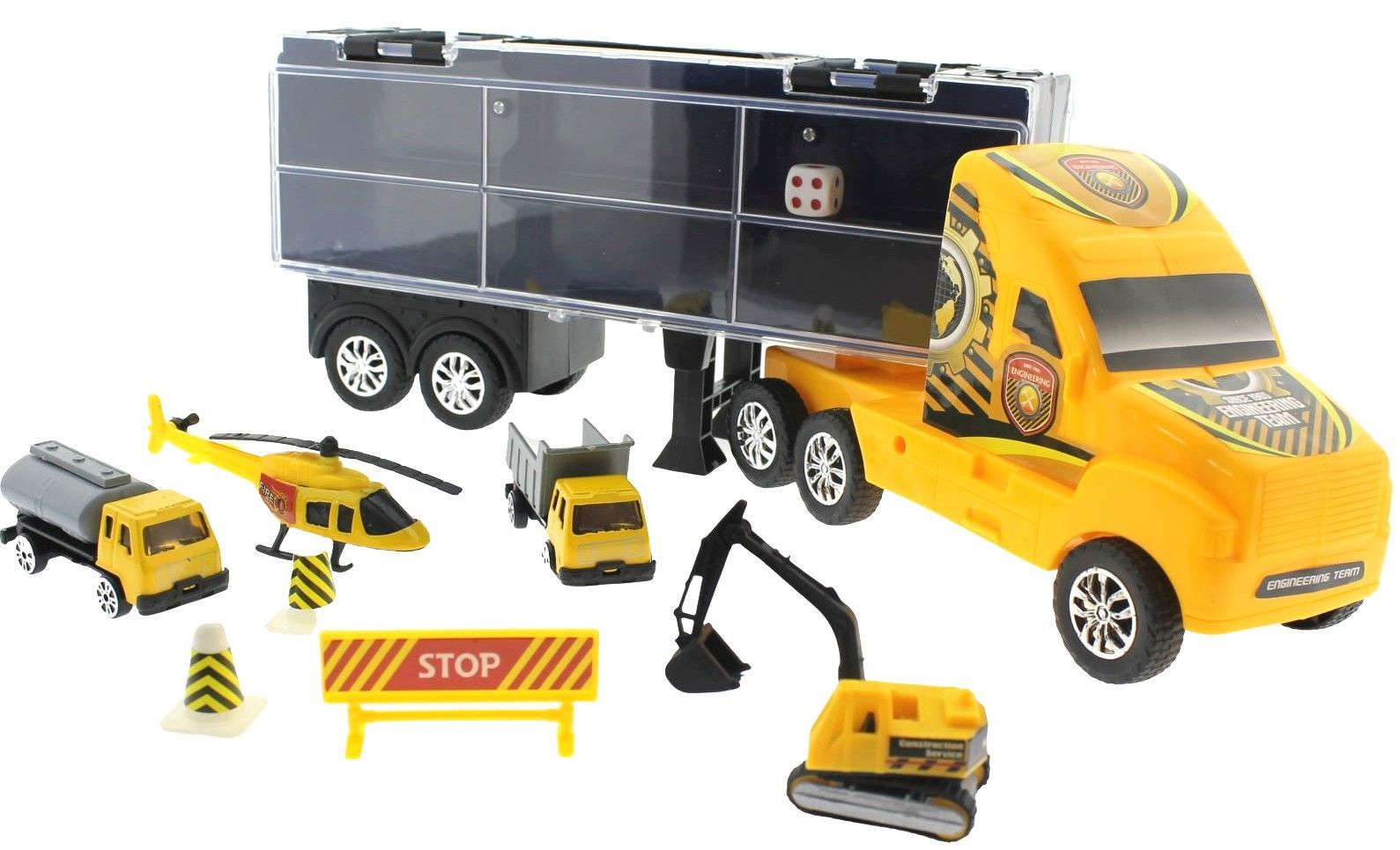 Taşınabilir Die Cast Metal Araçlı İnşaat Kamyonu