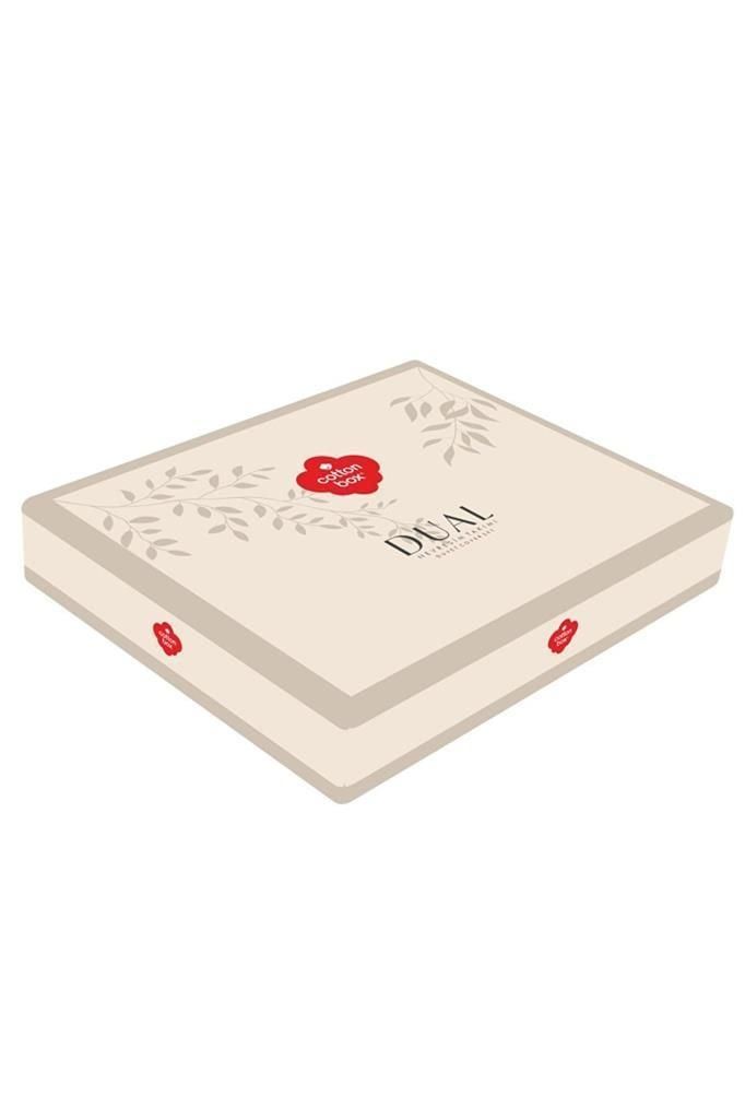 Cotton Box Dual Çift Kişilik Nevresim Takımı Vilda Bordo