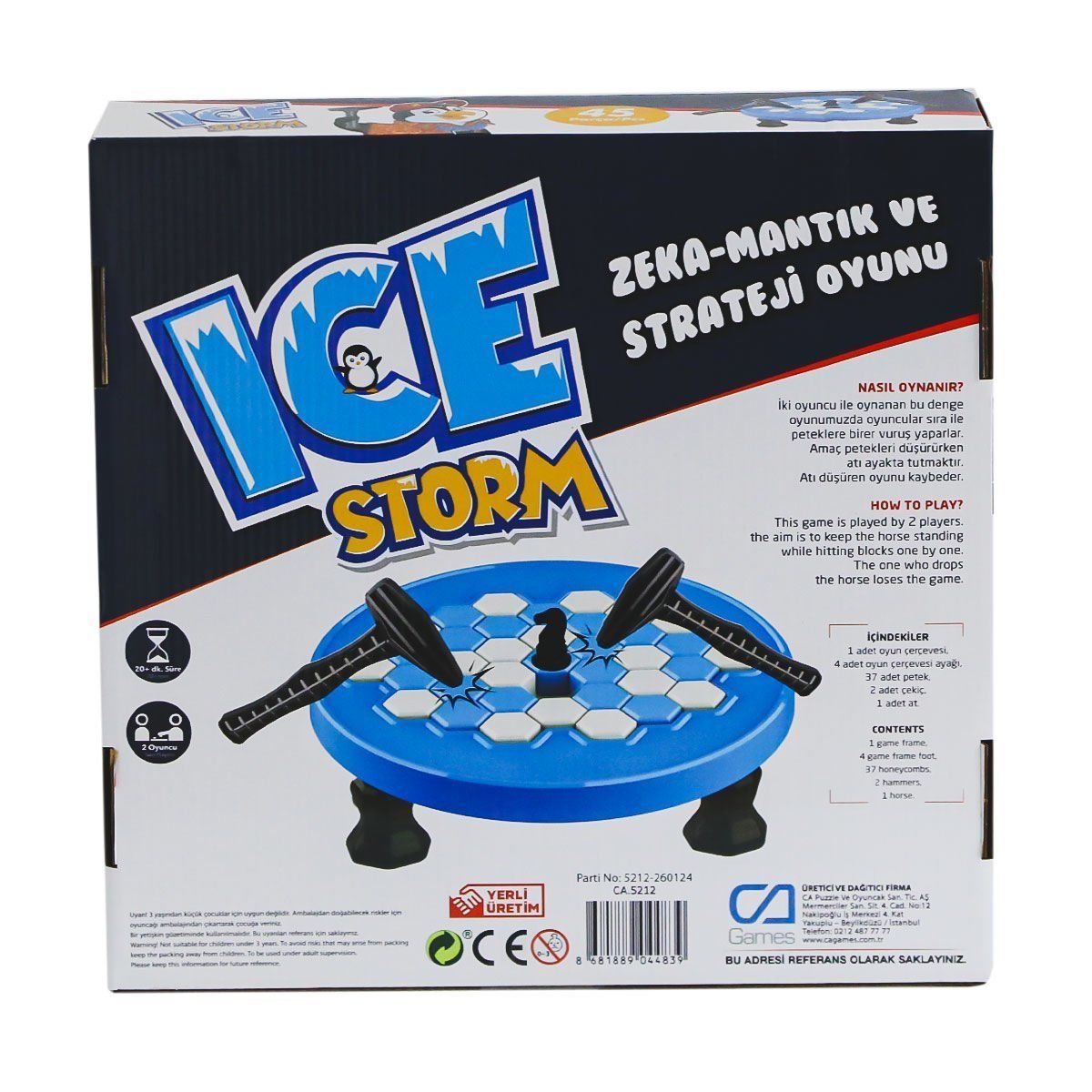 CAPLS-5212 Ice Storm Zeka,Mantık ve Strateji Oyunu