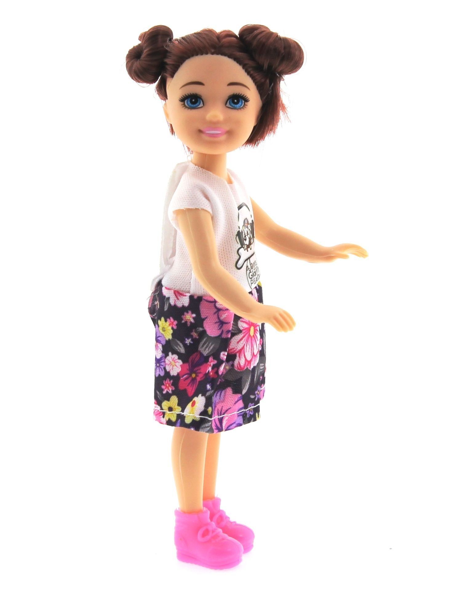 Baonier Çiçek Etekli 14 cm Sarışın Tekli Kız Bebek