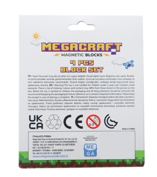 Megacraft 9 Parça Çiçekli Yaprak Çimen Blok