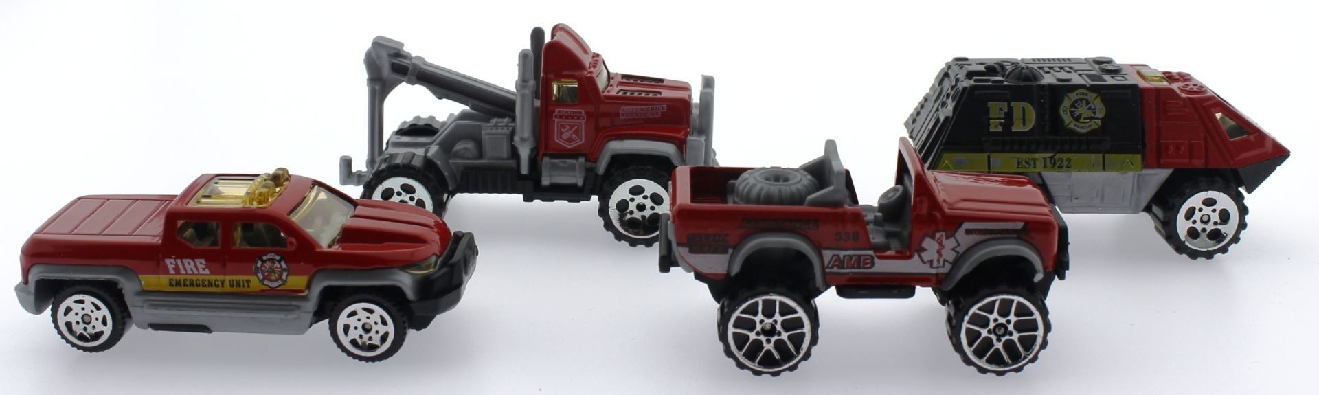4'Lü Die Cast İtfaiye Seti