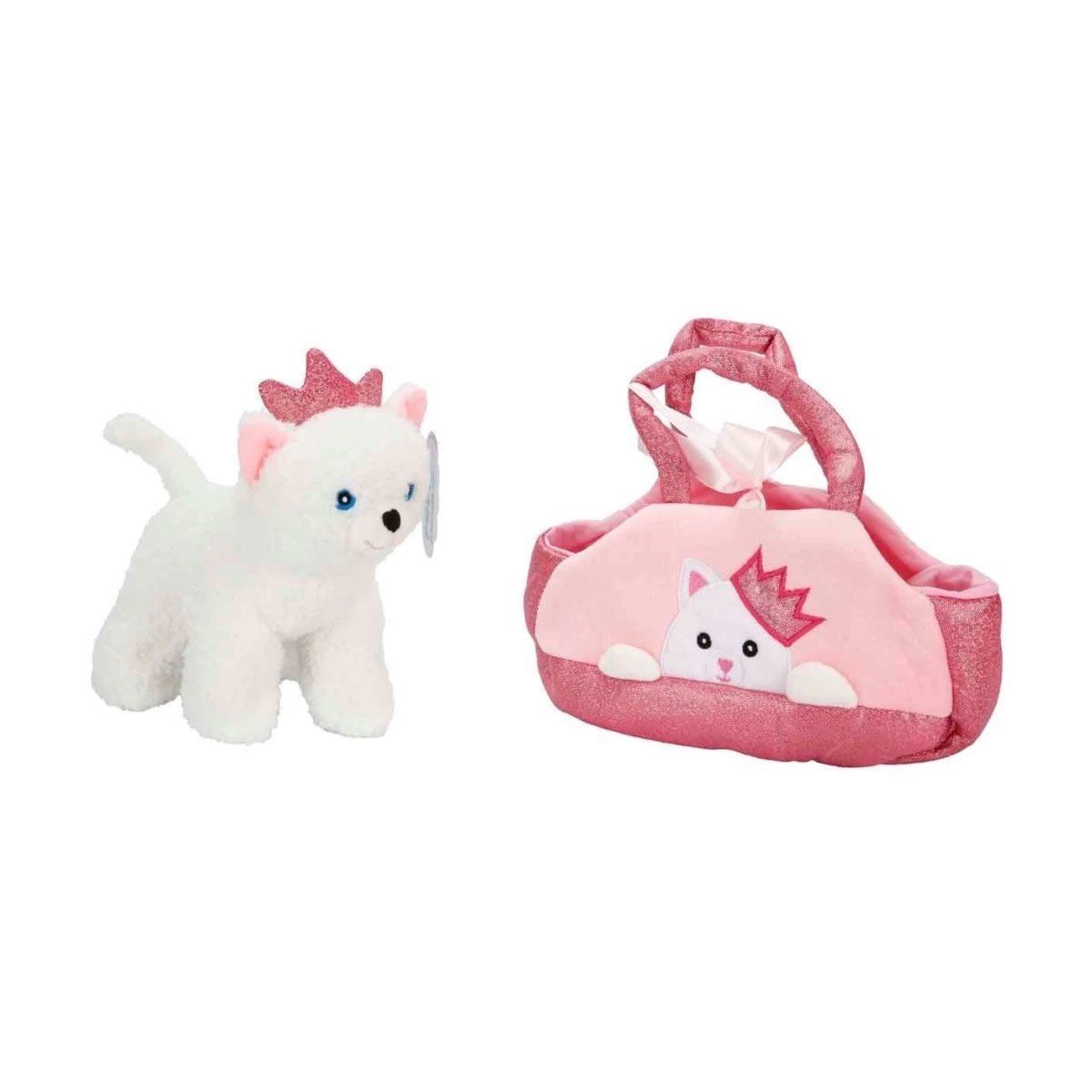 4775 Peluş Kedi Köpek Taşıma Çantalı 20 cm - Stokta Olan Model ve Renk Gönderiliir