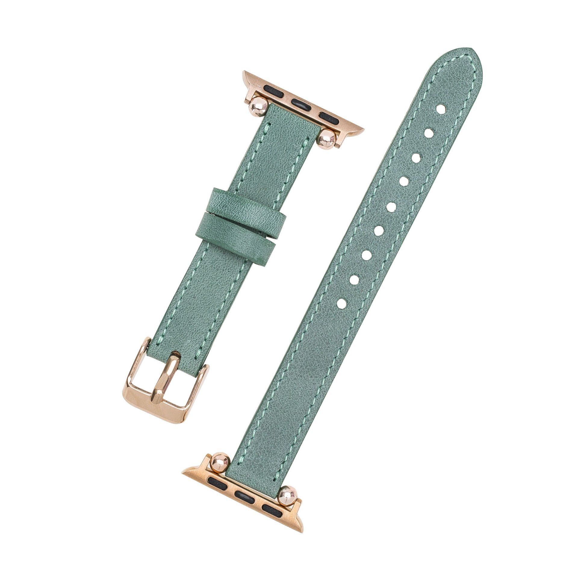 Apple Watch Uyumlu Deri Kordon 42-44-45mm Ferro CZ12
