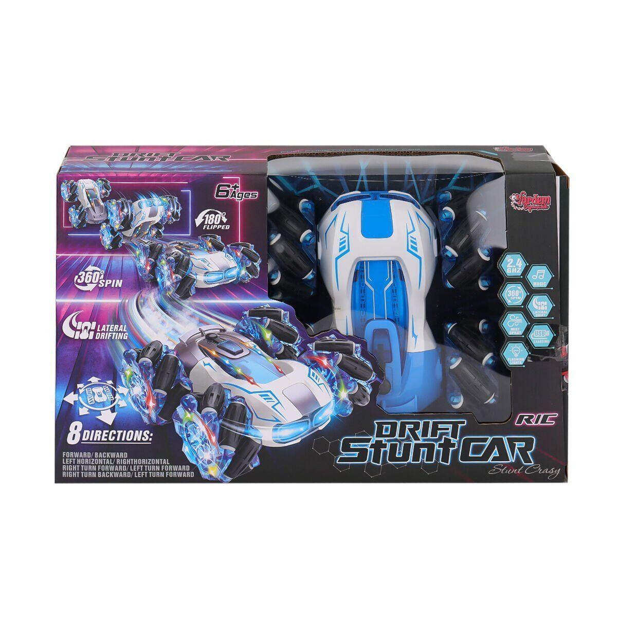 HG4-33 Kumandalı Müzikli Işıklı Drift Stuntu Akrobat Araba -Vardem