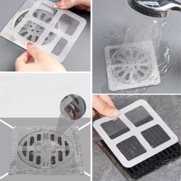 10\'lu Banyo ve Mıutfak Lavabo Koku Önleyici ve Haşere Böcek Önleyici Gider Filtresi