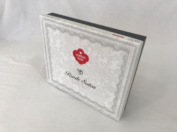 Cotton Box 3D Nakışlı Çift Kişilik Saten Nevresim Takımı Luna Pudra