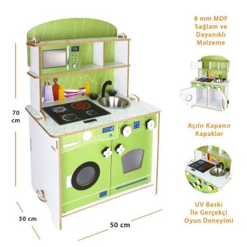 T1025 Ahşap Oyun Mutfağı