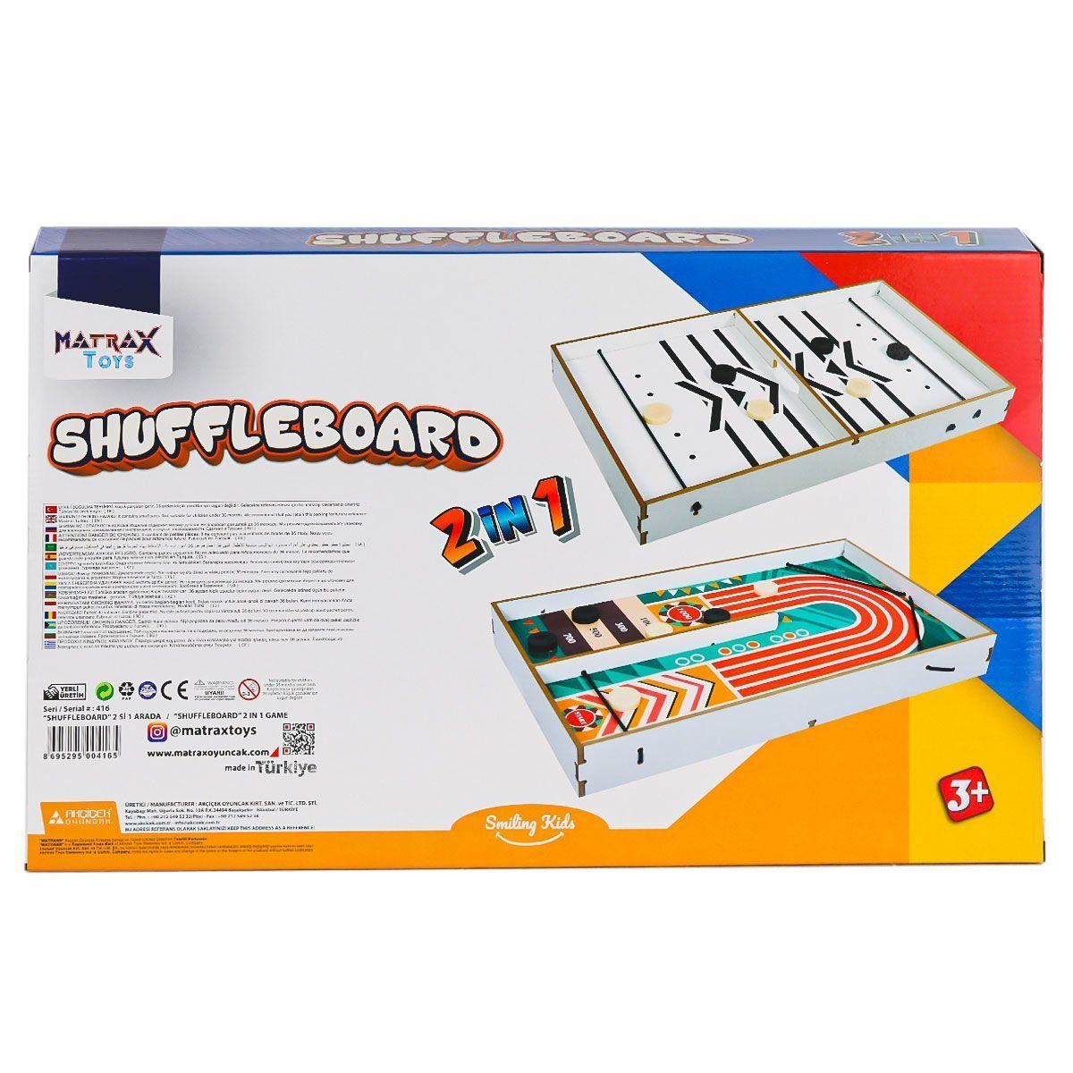 416 Shuffleboard Oyunu 2IN1
