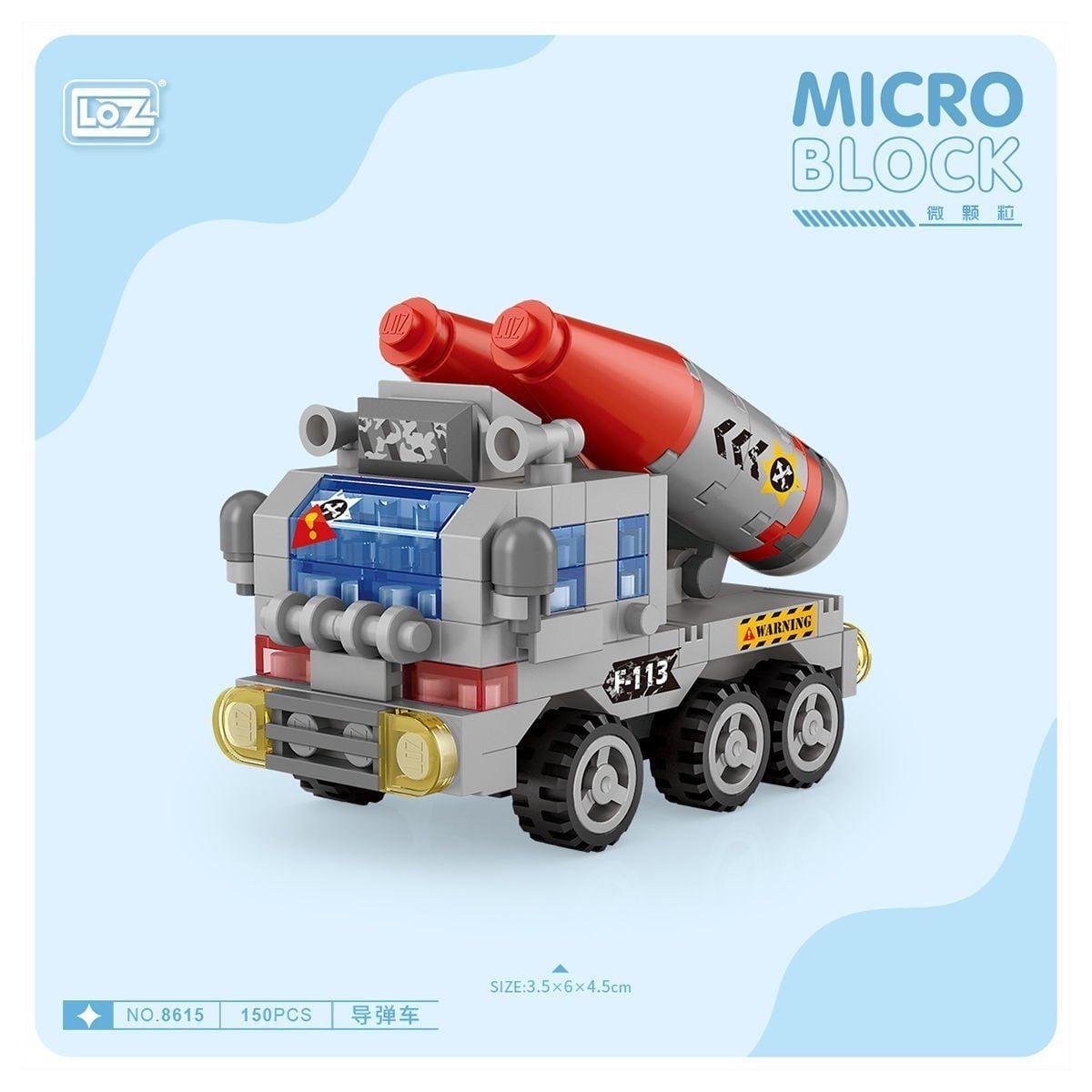LZ8615 LOZ Araba Blok Seti Mini Poşet 150 Parça -Vagon life