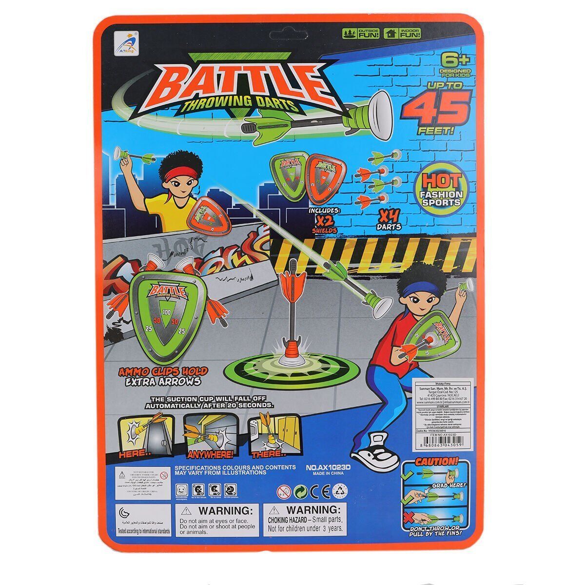 4305 SUN-YFN-DART-BATTLE THROWİNG 2 HEDEFLİ 4 OKLU DART