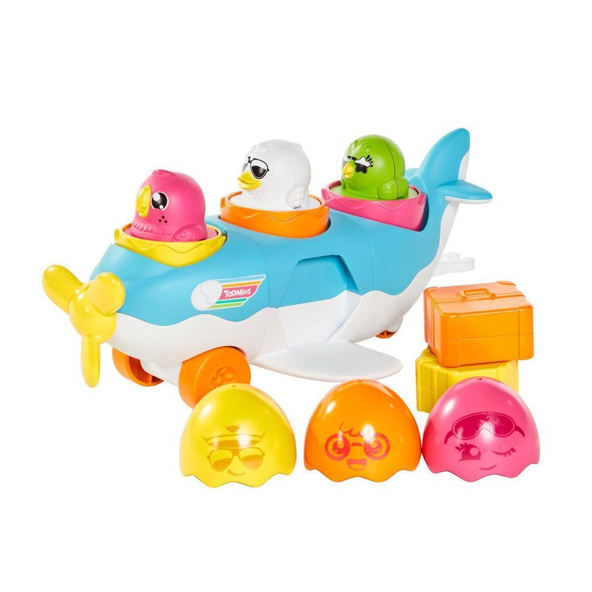 73147 Tomy, 2si1 arada Uçak ve Saklambaçlı Yumurtalar, 12-36 ay