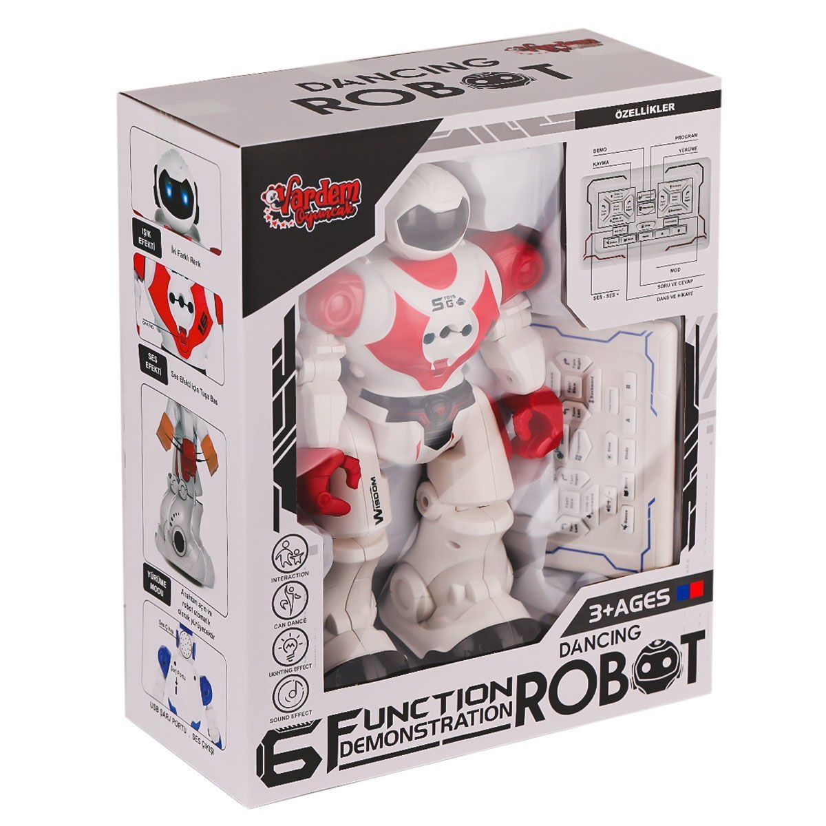GGE-606-29 Kumandalı Işıklı Dansçı İnteraktif Robot