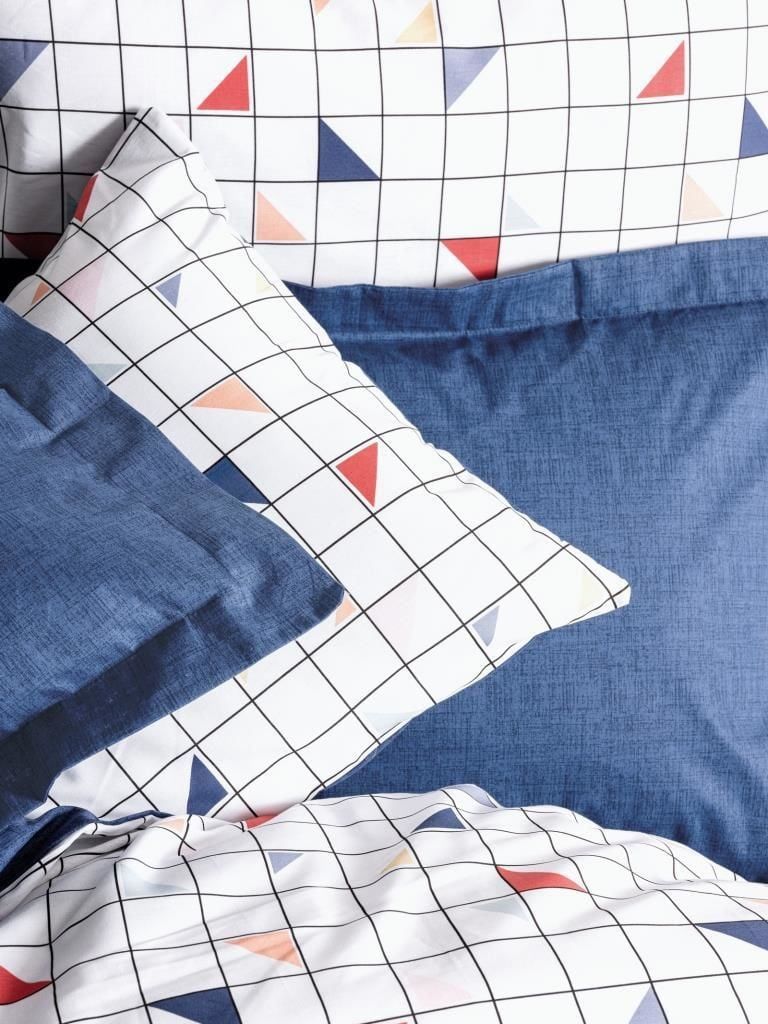 Cotton Box Minimal Çift Kişilik Nevresim Takımı Stew Mavi