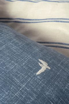 Cotton Box Klein Nakışlı Çift Kişilik Nevresim Takımı Ceria Lacivert