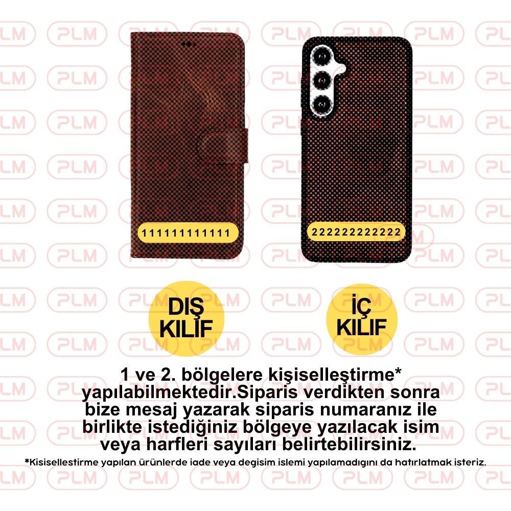 Samsung Galaxy S25 Ultra uyumlu, Hakiki Deri, El Yapımı, Cüzdanlı Kılıf, Antik Kahve