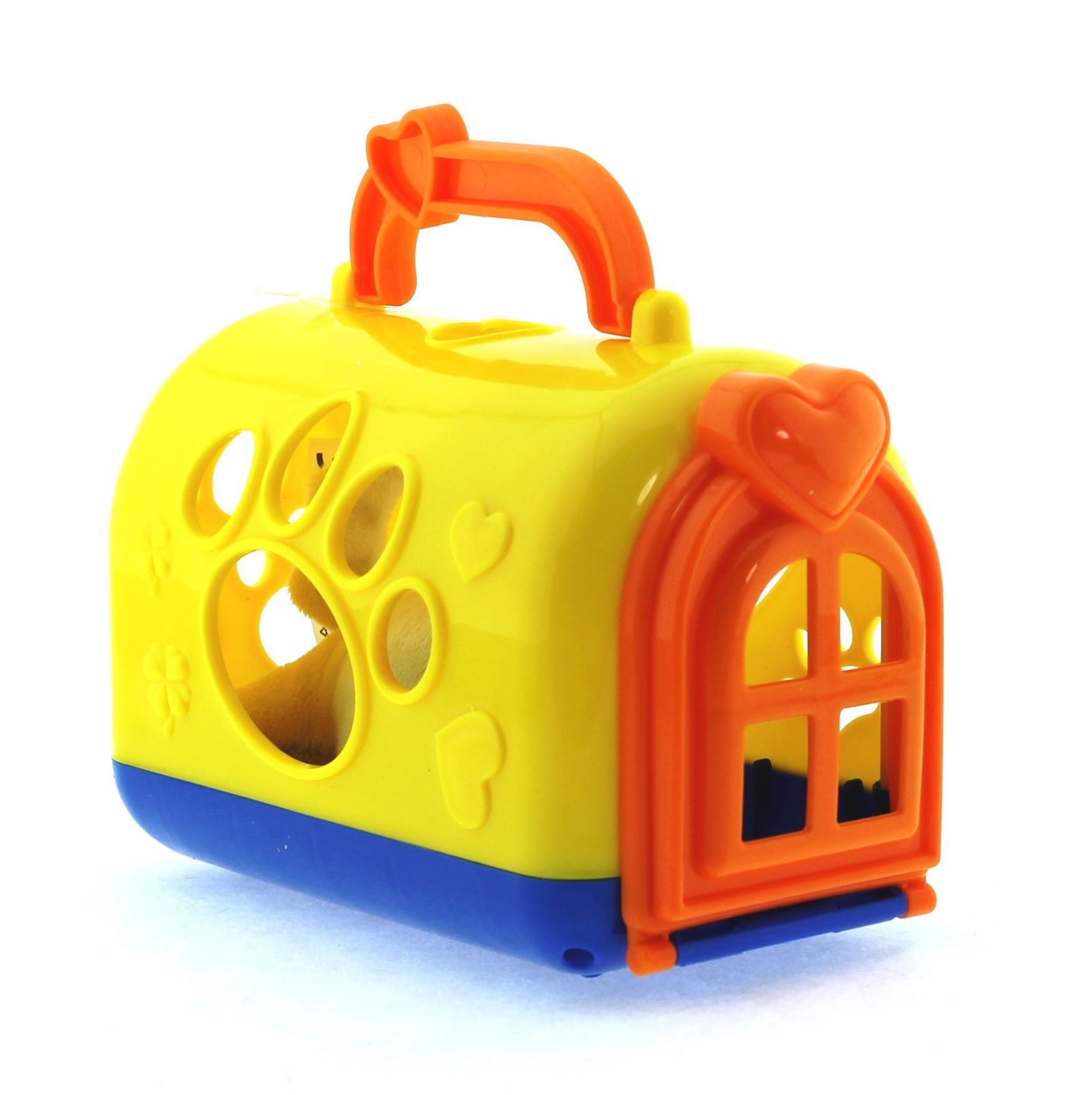 Taşıma Çantalı Peluş Sarı Yavru Köpek