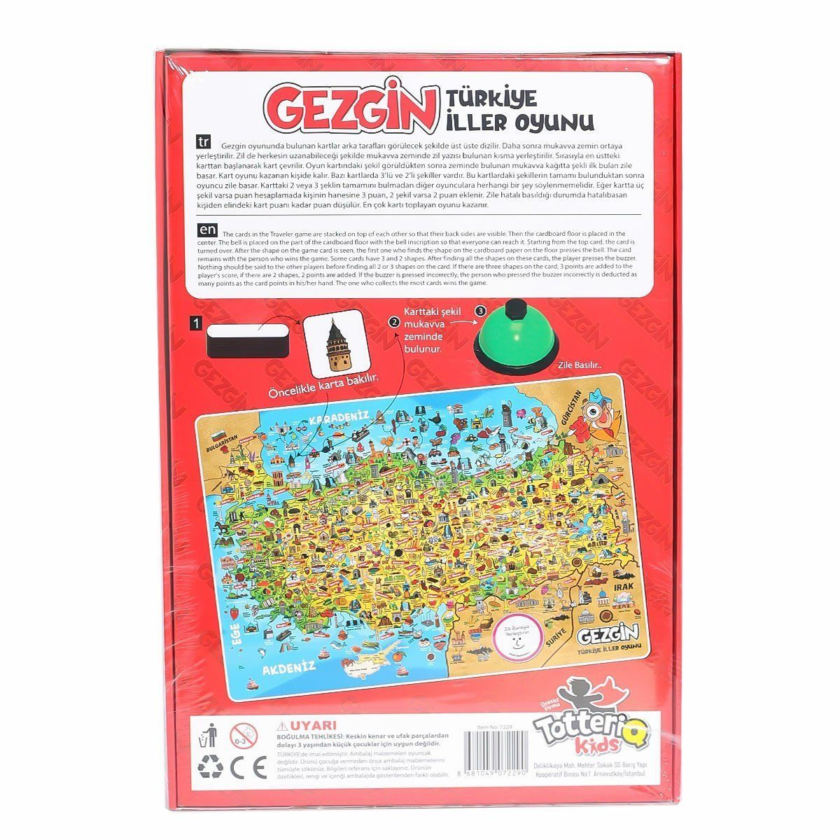 2290 Gezgin Türkiye İller Oyunu