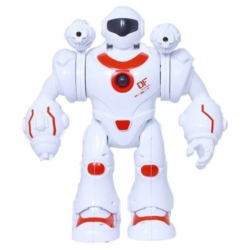 Füze Atan Sesli ve Işıklı Robot Kırmızı-Beyaz