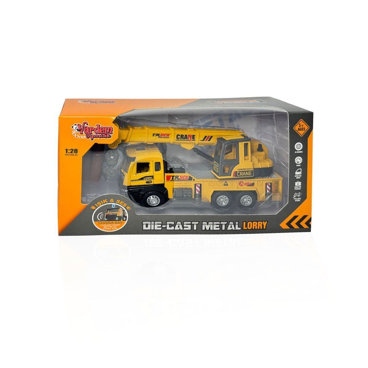 XX992-02AB Çek Bırak Işıklı ve Sesli Kule Vinç 1:28