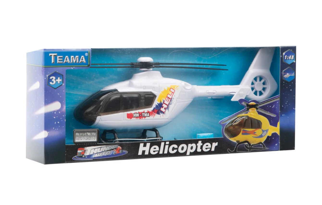 Kutulu Plastik Beyaz Helikopter