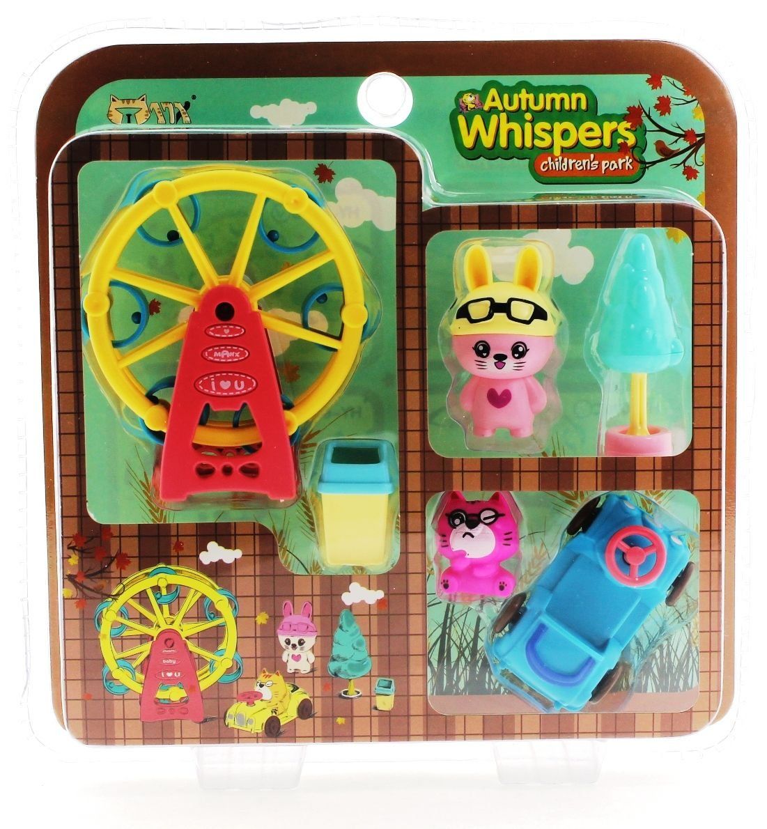 Kedi Şehri Arabalı Oyun Parkı Seti Blister