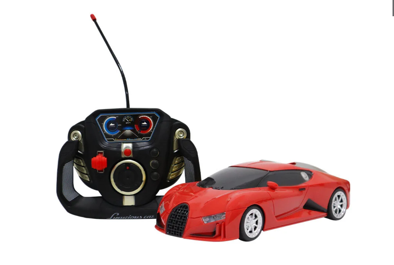 Uzaktan Kumandalı Şarjlı Bugatti Benzeri Kırmızı Araba