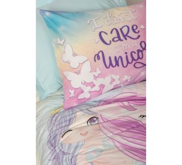 Cotton Box Genç Ranforce Nevresim Takımı Tek Kişilik Wings Mint