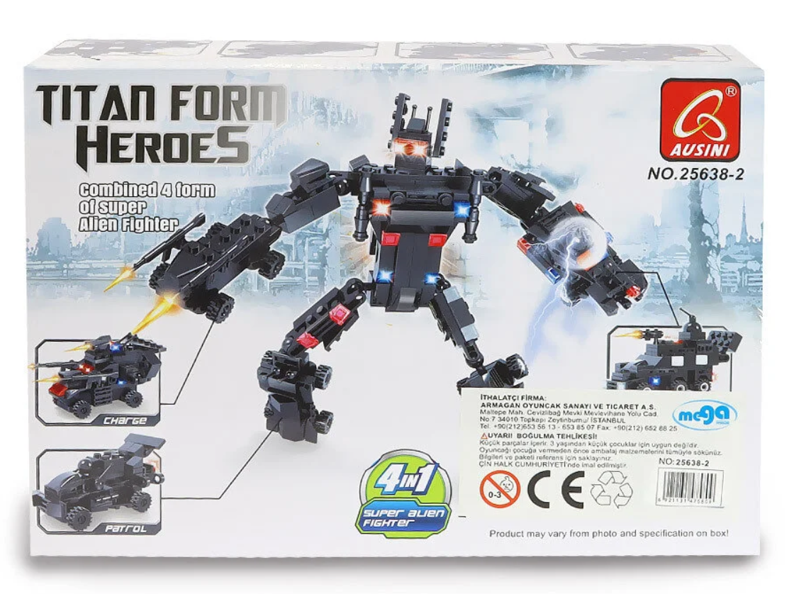 Ausini Titan Form Heroes-1 Charge 74 Parça