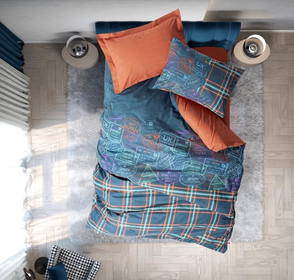 Cotton Box Genç Ranforce Nevresim Takımı Tek Kişilik Pleds Tarçın