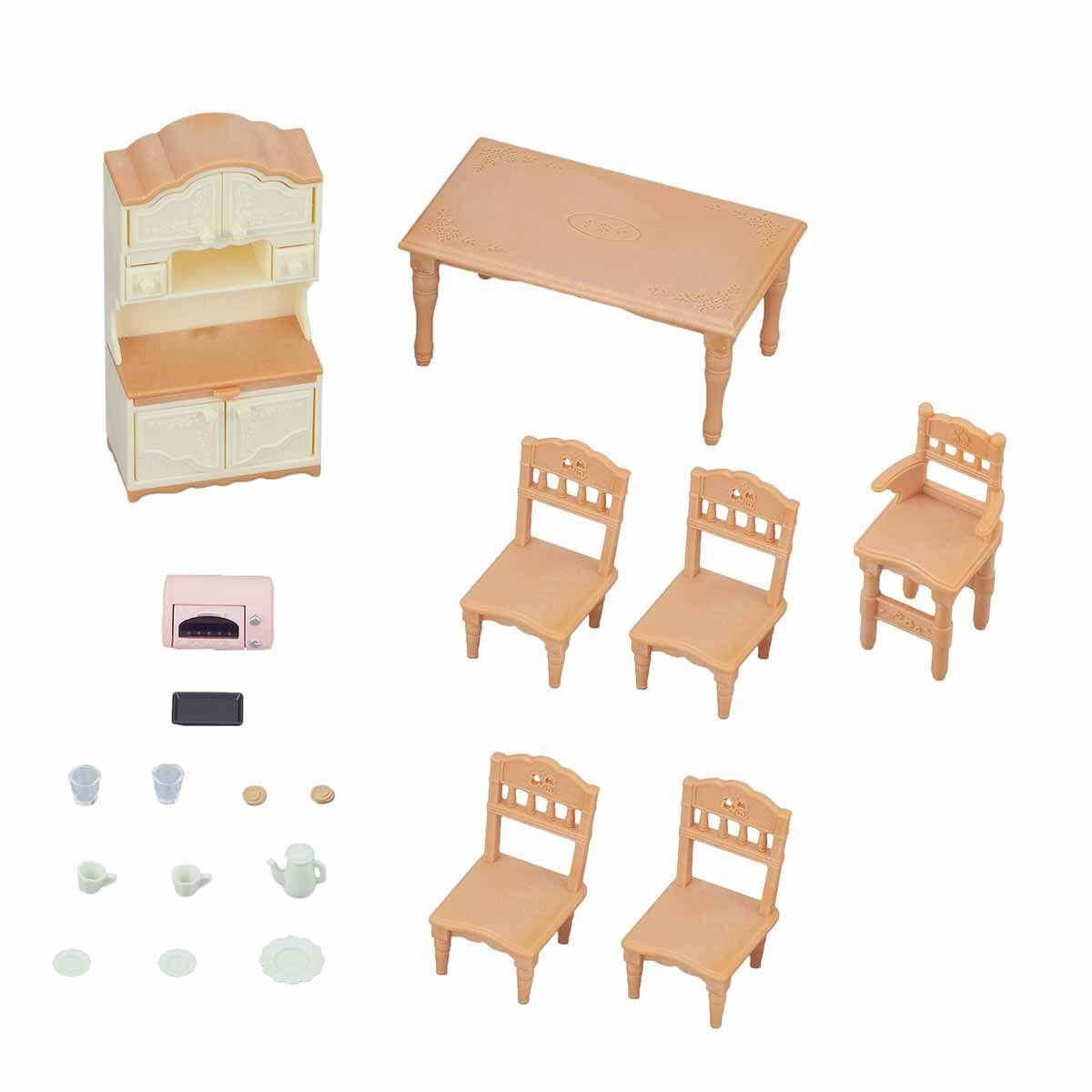 5340 Sylvanian Families Yemek Odası Seti +3 yaş figürler ayrı satılır.