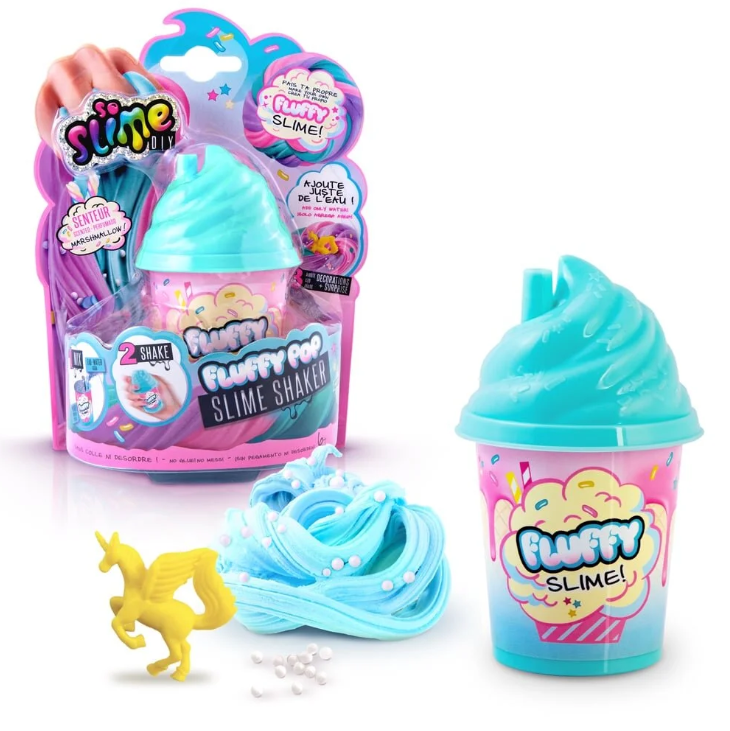 Fluffy Slime Marshmallow Dokulu Mavi