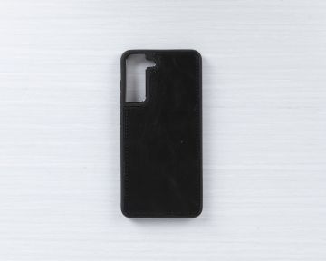 Samsung Galaxy S21 FE Uyumlu Deri Cüzdanlı Kılıf RST1 Siyah