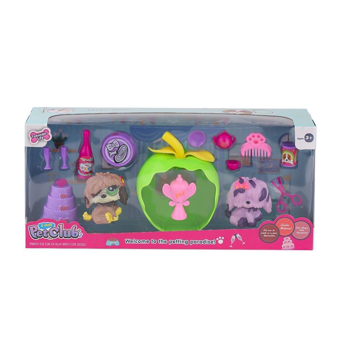 KZL-CL2104 1-2  Elmalı Pet Star Pasta Aksesuarlı - 1 Adet Stokta Olan Gönderilir